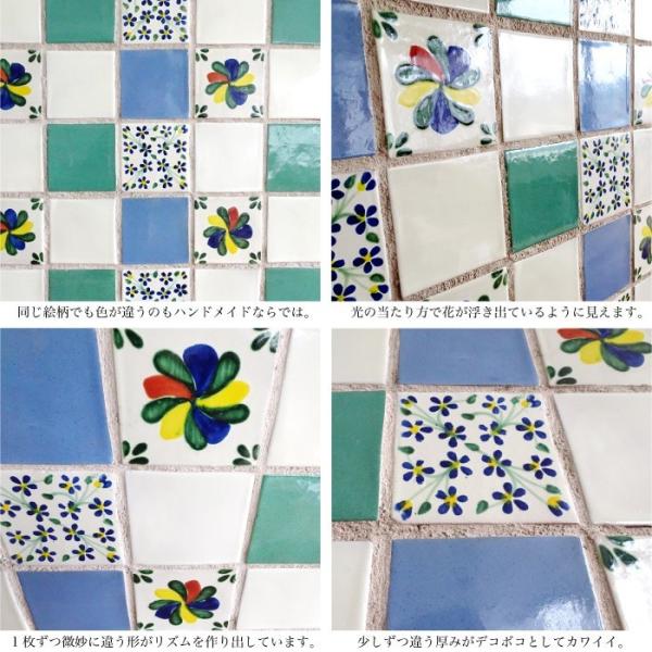 輸入タイル メキシカンタイルでdiy キッチンタイル エスペランサ フラワー 048 バラ販売 1枚単位 Buyee Buyee 日本の通販商品 オークションの代理入札 代理購入