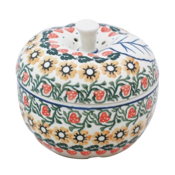 ツェラミカ リンゴポット ボウル 新品☻ ポーリッシュポタリー Ceramika Artystyzna ポーリッシュポタリー リンゴポット No.858