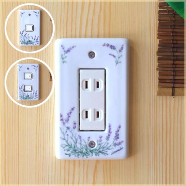 1・2穴タイプはスイッチプレートとして、3穴タイプはコンセントプレートとして大活躍！ねじをはずして付け替えるだけで、お部屋の簡単リフォームが可能です！年々黄ばんでくるプラスチックからツヤのある陶器製にDIYしてみませんか♪陶器製は汚れも落ち...