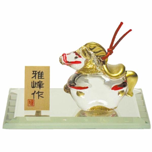 【322】三彩釉午　干支置物　祝峰造　アンティーク 322】三彩釉午 干支置物 祝峰造 アンティーク 322】三彩釉午