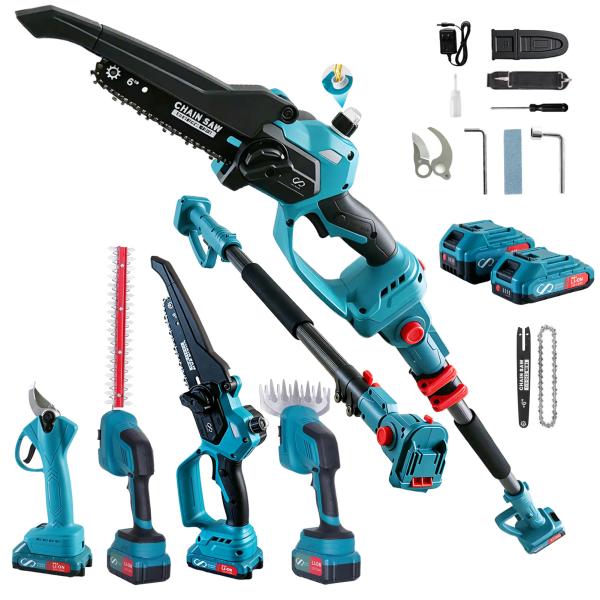 高枝チェーンソー 草刈り機 高枝ハサミ マキタ バッテリー 互換 電動