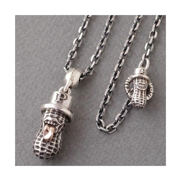 BERO PEANUTS. Silver ×k10PGとチェーンのセット新品 PEANUTS＆CO Peanuts&Co. LARGE BERO PEANUTS/Silver