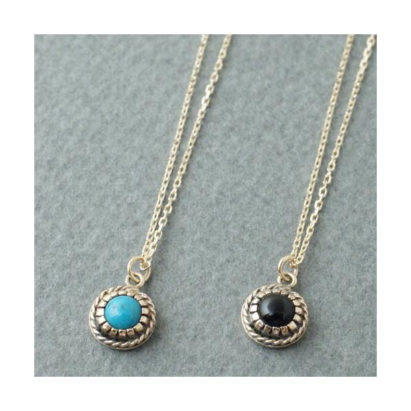 アティース（Atease） Atease K10 SMALL STONE NAVAJO NECKLACE : CG
