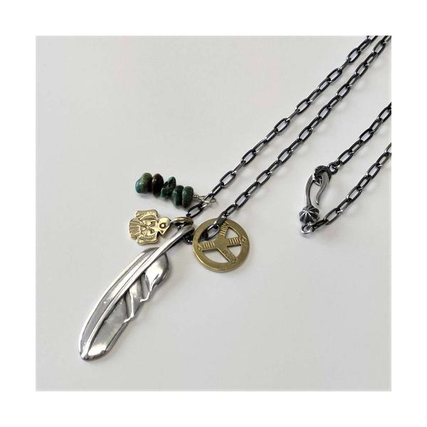 Atease mid feather necklace フェザーネックレス アティース Atease MID FEATHER SET NECKLACE : CG-STORE - 通販