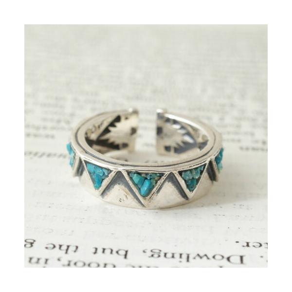 GARDEN OF EDEN TURQUOISE TRIANGLE RING