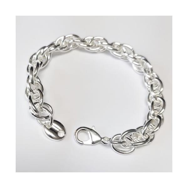 mollive BIG ROPE CHAIN BRACELET SILVER COATING L.
