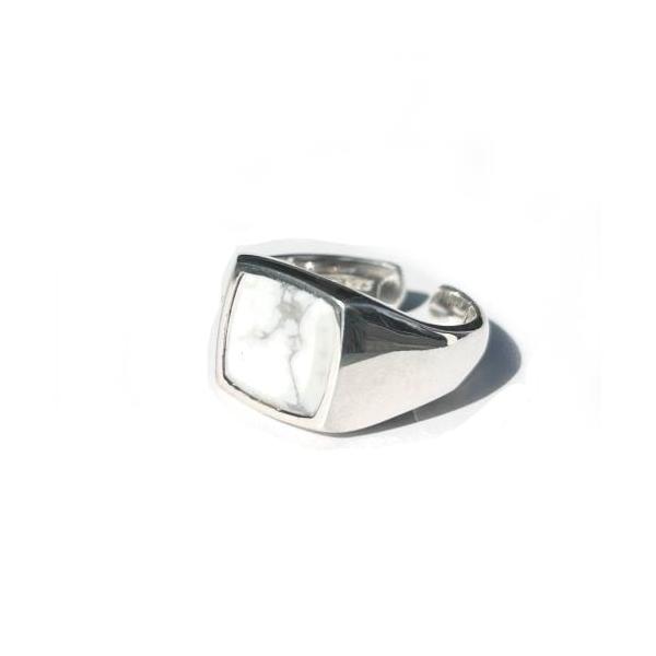 『JAPAN EXPO THAILAND 2026』スノーマン向井康二さん着用モデル・mollive WHITE BUFFALO RING SIGNET SQUARE SMALL