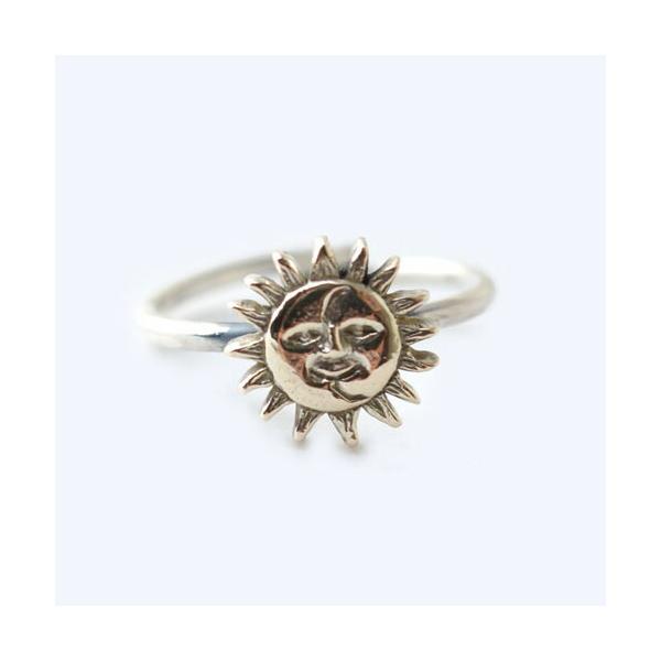 mollive Heavy OZ K10 SUN&amp;MOON RING LIMTED LADYS