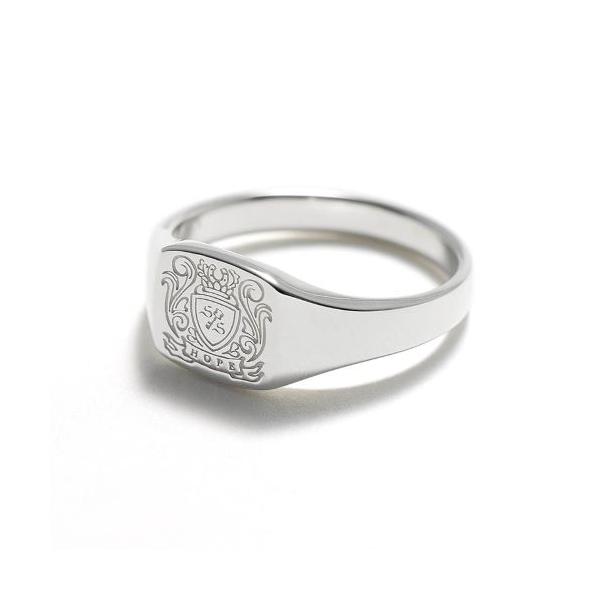 SYMPATHY OF SOUL Small Signet Ring - Silver