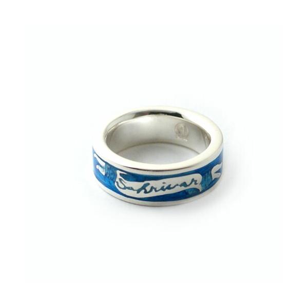 SAHRIVAR（シャフリーヴァル） SAHRIVAR Blue Enameled Ring（SILVER