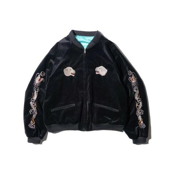 THRIFTY LOOK SOUVENIR GREENLAND BLOUSON -VELOUR- BLACK