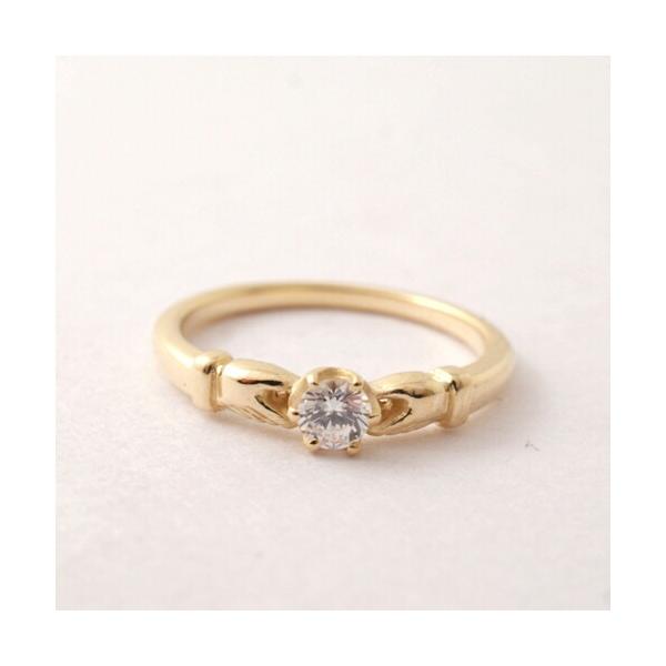 Vantique CLADDAGH ENGAGEMENT RING-18KYG