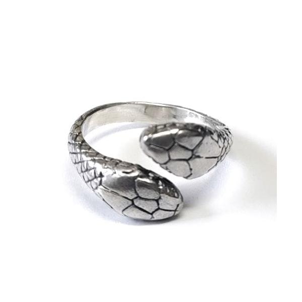 Vantique LUCKY SNAKE RING W-HEADS