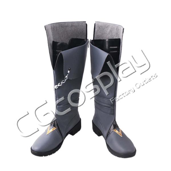 送料無料 激安 原神 げんしん タルタリヤ Tartaglia 灰色 コスプレ靴 コスプレブーツ コスプレ衣装 Super Hobby Net