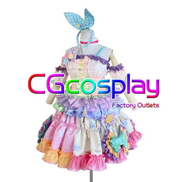 爆安プライス 送料無料 激安 アイドルマスター シンデレラガールズ スターライトステージ デレステ 狂騒曲 諸星きらり コスプレ衣装 お気にいる Hvo Or Tz