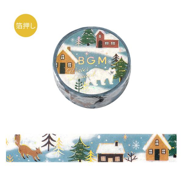 BGM マスキングテープ 冬限定・北欧と冬景色　BM-SPLW046