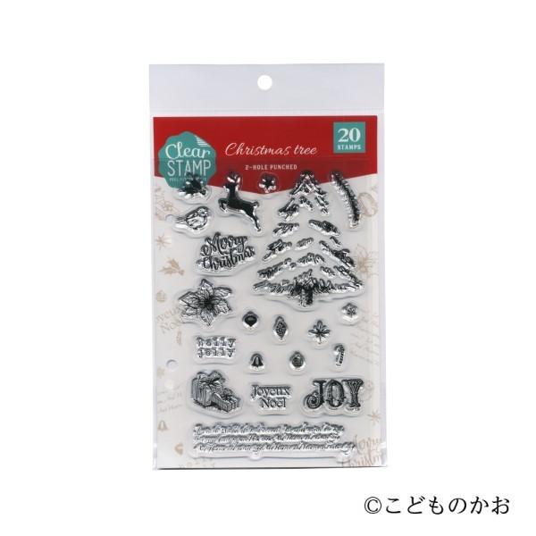 【こどものかお】クリスマススタンプセット KODOMO NO KAO こどものかお クリアスタンプシート シーズン