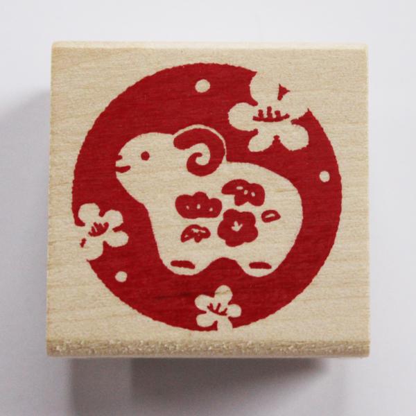 こどものかお　NYスタンプ 11297-004 ゴム印 正月 干支 未年用