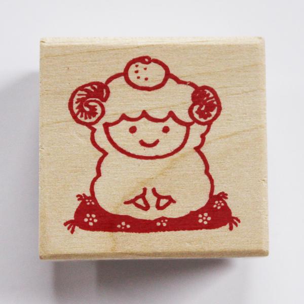 こどものかお　NYスタンプ 11297-007 ゴム印 正月 干支 未年用