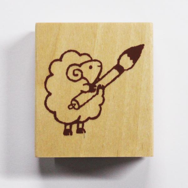 こどものかお　NYスタンプ 11298-005 ゴム印 正月 干支 未年用