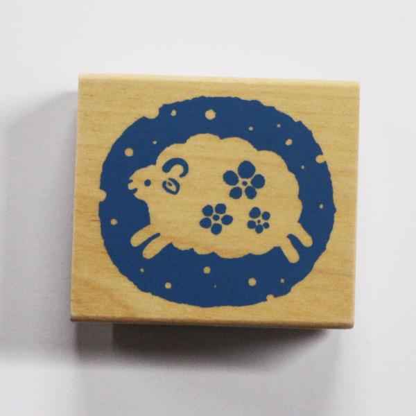 こどものかお　NYスタンプ 11298-007 ゴム印 正月 干支 未年用