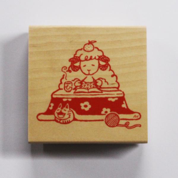 こどものかお　NYスタンプ 11299-004 ゴム印 正月 干支 未年用
