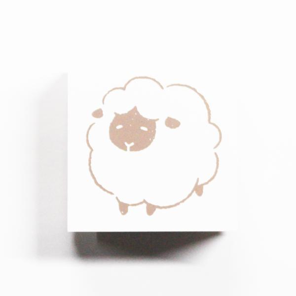 ビバリー 年賀はんこ ひつじ雲 60×60mm ON-573