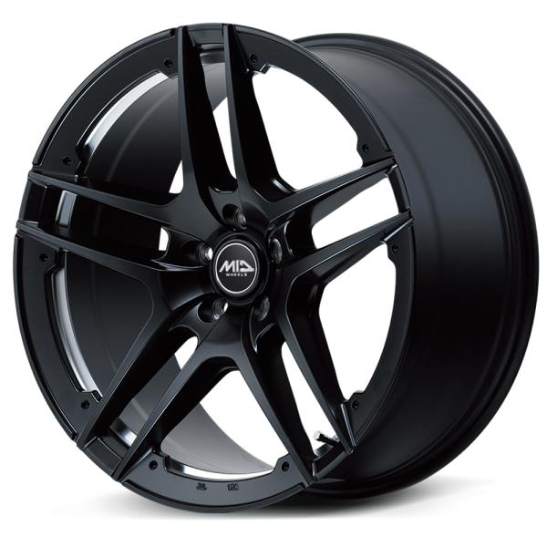 人気アイテム4本セット MID EXCLUSIVE MTW TW025 テスラ Model3専用 18x8.5J 114.3 5H +35 セミグロスブラック アンダーカット