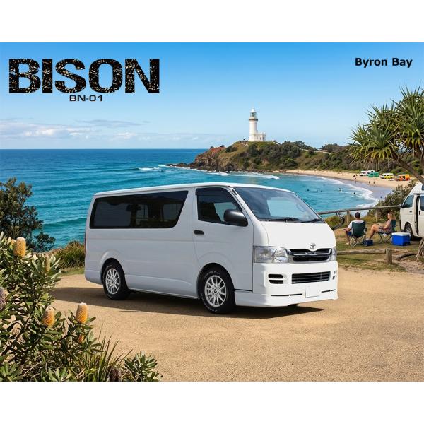 アルミホイール 15インチ ハイエース 15×6.0 +33 139.7 6H ホットスタッフ バイソン BN-01 ダークシルバー