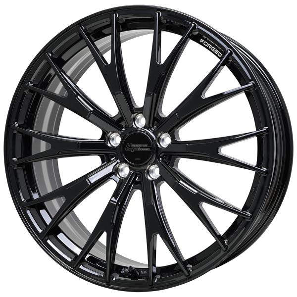 鍛造アルミホイール 21インチ 1本価格 21×8J +41 5穴 114.3 ホットスタッフ シュティッヒ レグザス フォージド FS-02 グロスブラック 