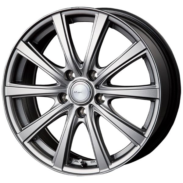 新製品 アルミホイール 18インチ 1本価格 18×7.5J +48 5穴 114.3 インターミラノ AZスポーツ NR10 メタリックグレー