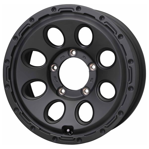新製品 アルミホイール 16インチ ジムニーシエラ ノマド 16×6J +0 139.7 5H HOT STUFF MAD CROSS RECON マットブラッ