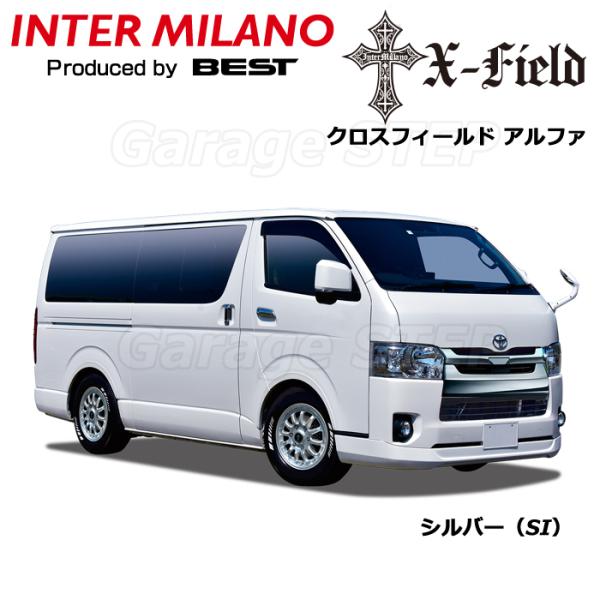 アルミホイール 15インチ 1本価格 ハイエース 15×6J 6穴 139.7 +33 INTER MILANO X-FIELD α シルバー