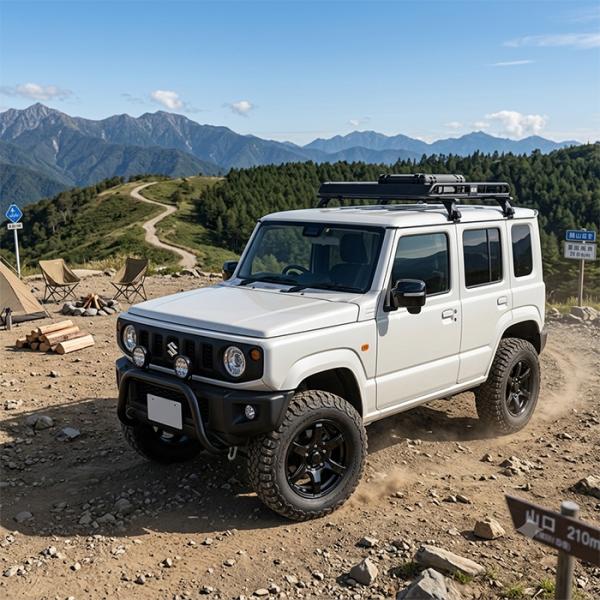 アルミホイール 16インチ 4本セット ジムニー(JB23W/JB64W) 16×5.5 +22 139.7 5H ホットスタッフ バイソン BN-04 メタリ