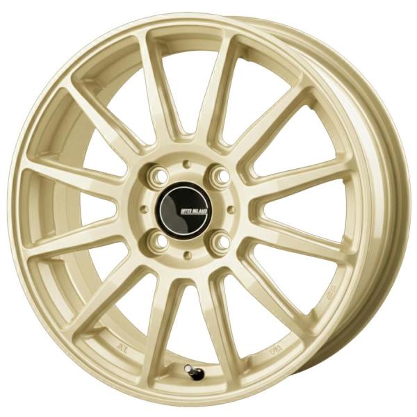 軽量アルミホイール 15インチ 4本セット 15×5.5J 4H 4穴 100 +43 法人専用 インターミラノ インフィニティ F12 ゴールド