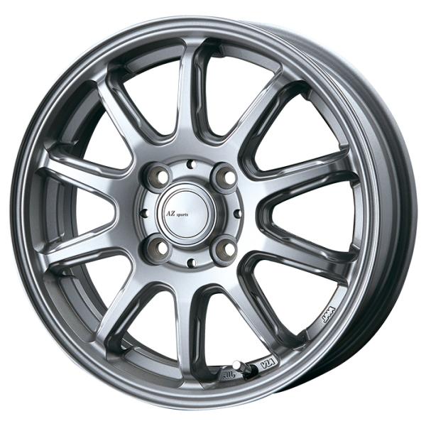 【アクセル④】【送料込】アバルト マグホイール 10インチ cgy_cp4s-fs10-1445-45-4h100-ds