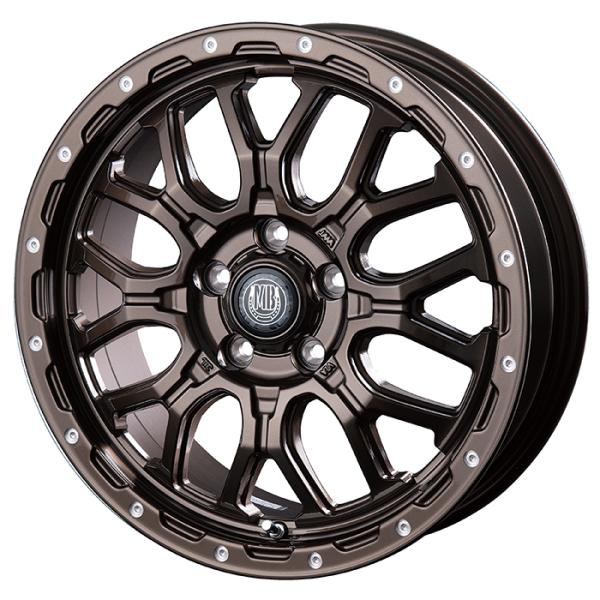 アルミホイール16インチ 4本セット 法人送り専用 デリカD5 16×6.5J +35 5穴 PCD114.3 インターミラノ マッドバーン XR-800M グロスブロンズピアスポリッシュ
