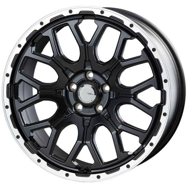 アルミホイール 20インチ 4本セット 法人送り専用 20×8.5J +45 5穴 114.3 インターミラノ マッドバーン XR-800M マットブラックリム