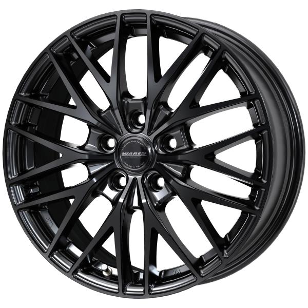 新製品 アルミホイール 17インチ 4本セット 17×7J +40 114.3 5穴 HOT STUFF WAREN W07 メタリックブラック トヨタ純正平座