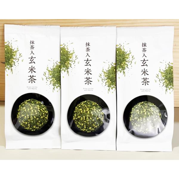 特上抹茶入り玄米茶 80g×3個セット 9月１日から抹茶価格高騰のため８０g入り