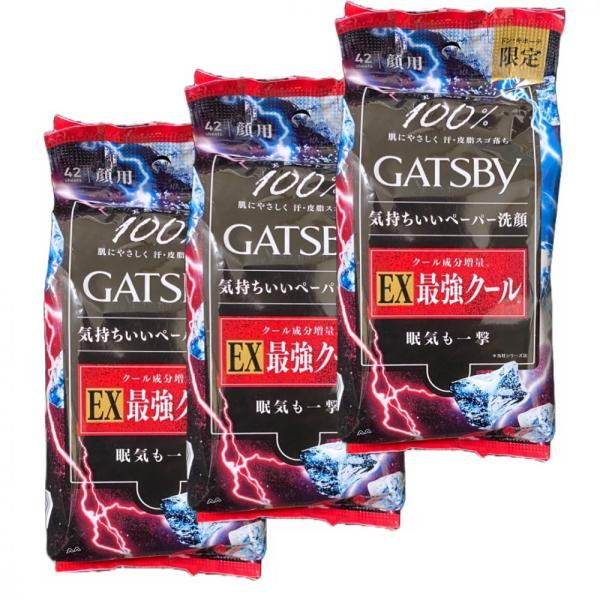 GATSBY ギャツビー フェイシャルペーパー EXスーパーリフレッシュ 42枚 3袋セット