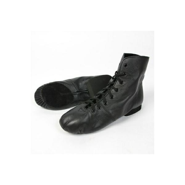 【チャコット 公式(chacott)】ミドルカットプリーツジャズシューズ（レザーソール）22.0〜25.0ｃm