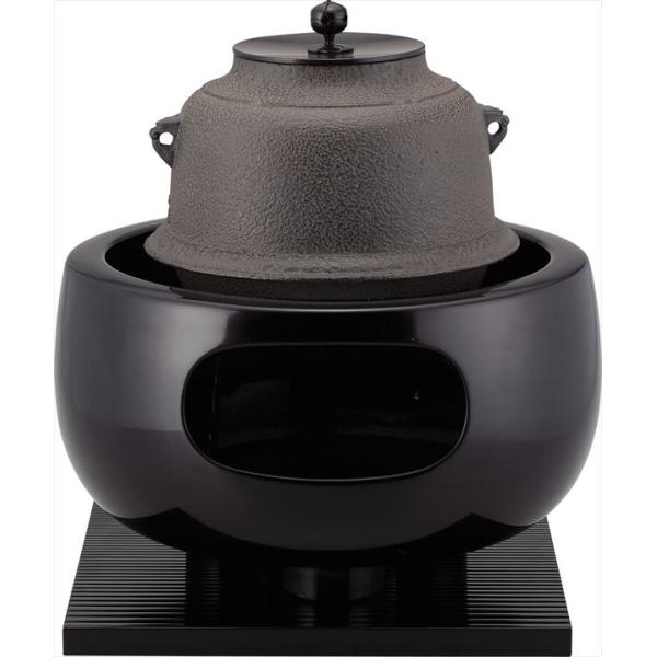 茶道具／釜／風炉】風炉釜 真形羽付 菊地政光作（桐箱） : 茶道具 銘茶