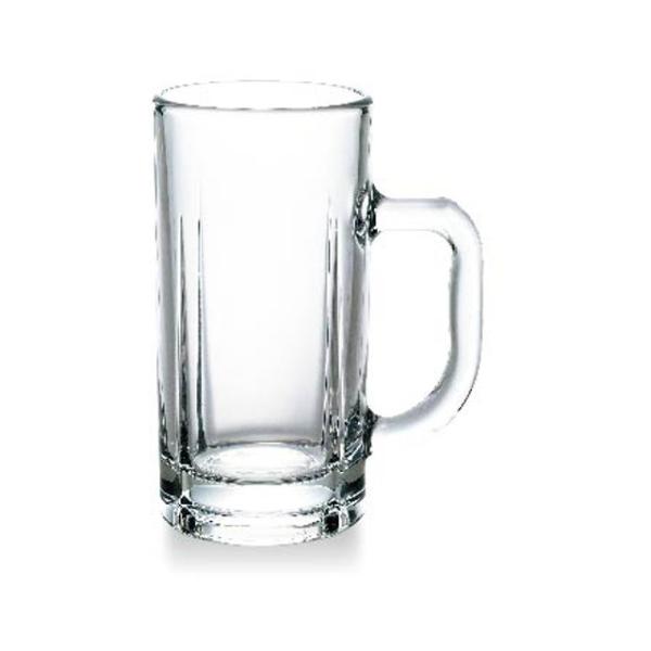 口径７６ミリ、最大径１１６ミリ、高さ１５７ミリ、容量４３５ミリです。ビールメーカーのＡ社のジョッキと同等品です。料飲店などの中ジョッキ相当品です。「母の日」「父の日」「お中元」「ギフト対応」「お歳暮」「誕生日」「御祝」「セール」D03バレン...