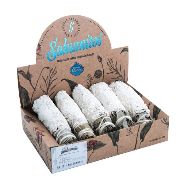 Sagrada Madre サグラダマドレ お香 パロサント 5個入り INCENSE SMALL SMUGDE BOX x5 (White yagra &amp; Olibanum) #23147