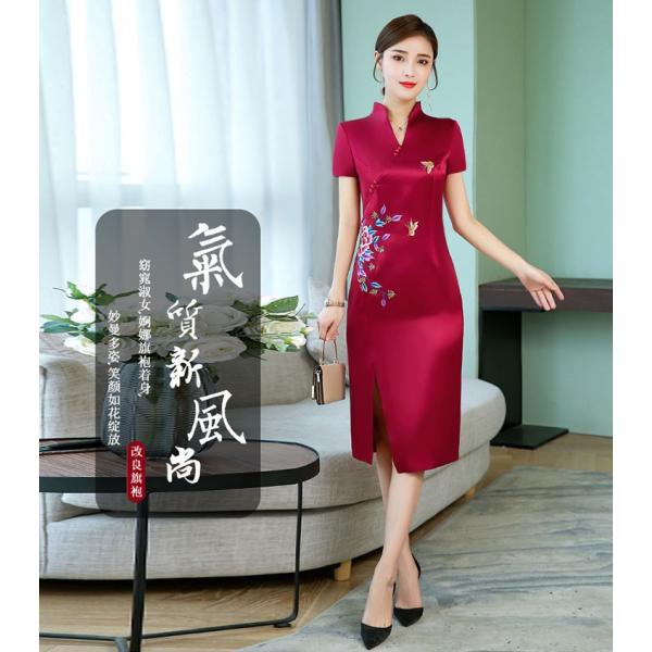 チャイナドレス ワンピース 半袖 チャイナ服 普段着 舞台 衣装 民族 中国風 Zl138 Chaiはポイント最大3倍 Buyee Buyee 日本の通販商品 オークションの代理入札 代理購入
