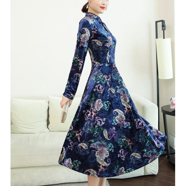 チャイナドレス パーティー ワンピ 長袖 チャイナ服 ロング ワンピース 普段着 舞台 衣装 民族 中国風 Zl90 Buyee Buyee 日本の通販商品 オークションの代理入札 代理購入