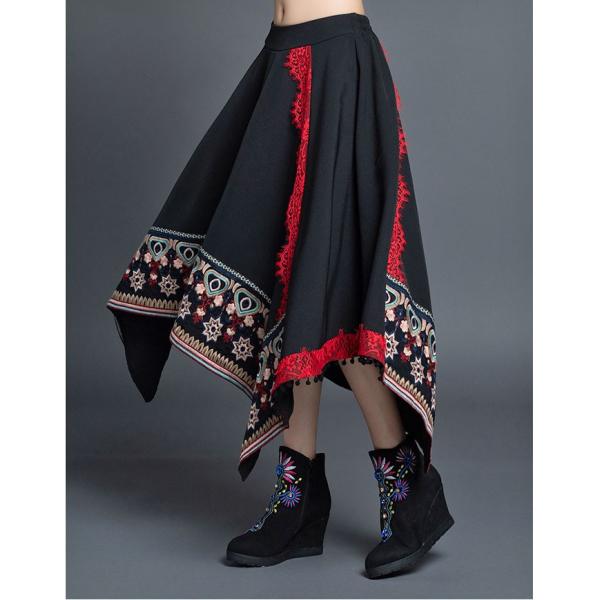 チャイナ服 スカート ミディアム丈 アシンメトリー 民族風 チャイナスカート 刺繍 ボトムス チャイナテイスト 舞踏 中国風 民族衣装 Zq16 Buyee 日本代购平台 产品购物网站大全 Buyee一站式代购 Bot Online