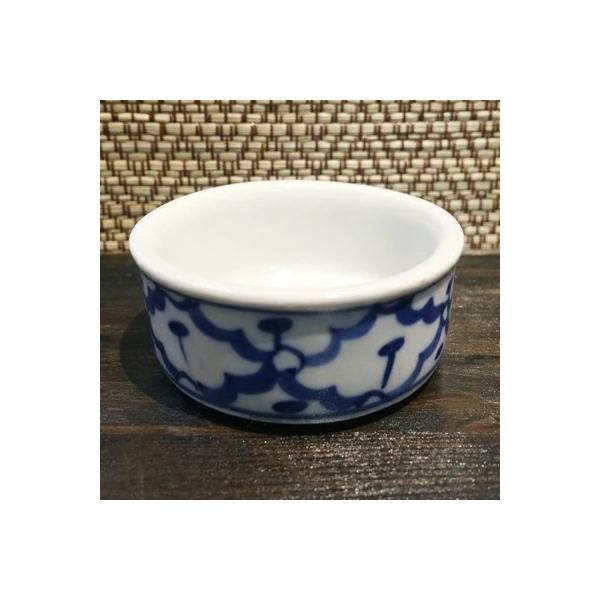 【小鉢　直径6×高さ3cm】 とり皿　 薬味皿 　青白陶器  盛り皿 　陶器　小皿 タイ料理　 アジアン料理 　タイ雑貨