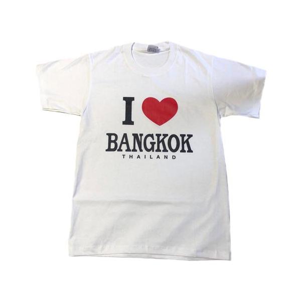 Tシャツ（襟ノーマルタイプ）I LOVE BKK 白 サイズ M・L 】ユニ